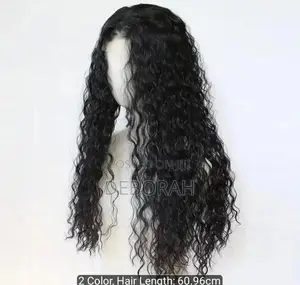 Long Curly Human Hair Wig