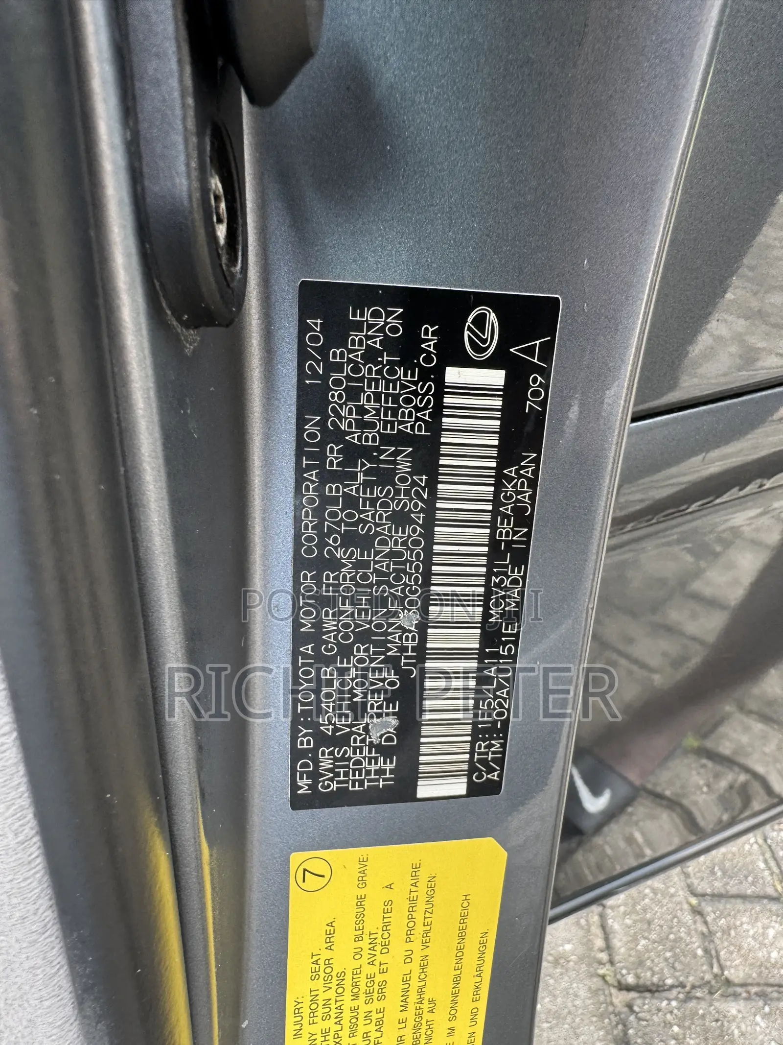 Lexus ES 330 2005 Gray