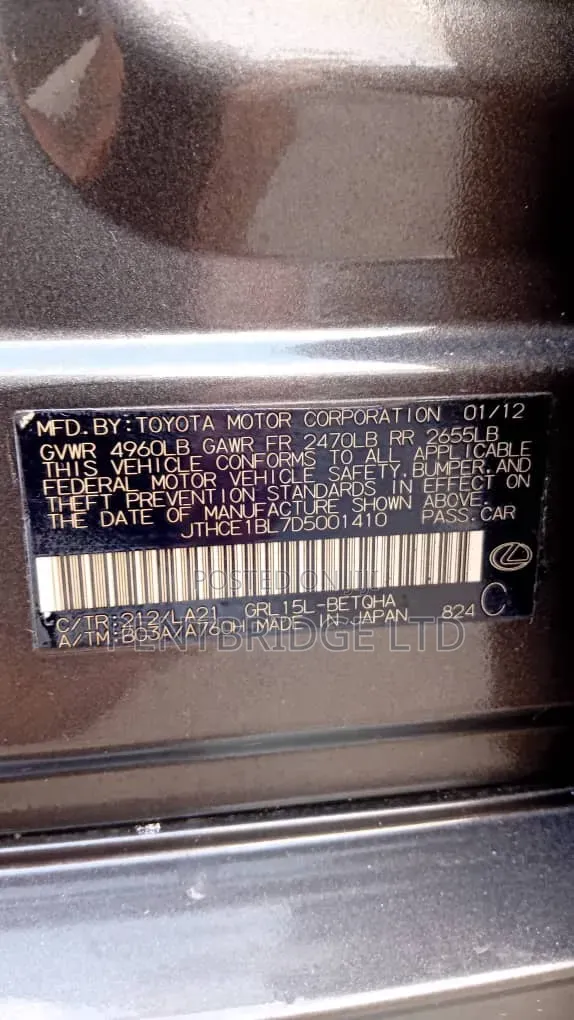 Lexus GS 350 2012 Gray