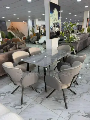 Luxury 6 Seaters Modern Dining Set
