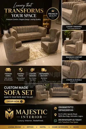 Luxury Modern Sofa Set – Premium Quality | Available Now