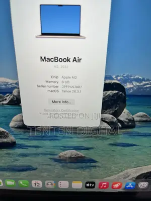 Laptop Apple MacBook Air 2022 M2 8GB Apple M2 SSD 256GB