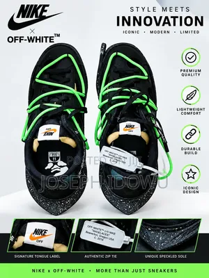 Nike Air Force 1 Off-White – Black Neon Green | Men’s Size 11