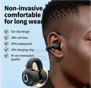 Heavy Bass Bluetooth Headphone,wireless Clip on earphone.single Ear