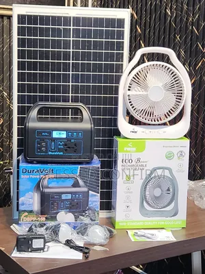 150W Solar Power Station With Solar Panel, 2 LED Lights & Free Fan
