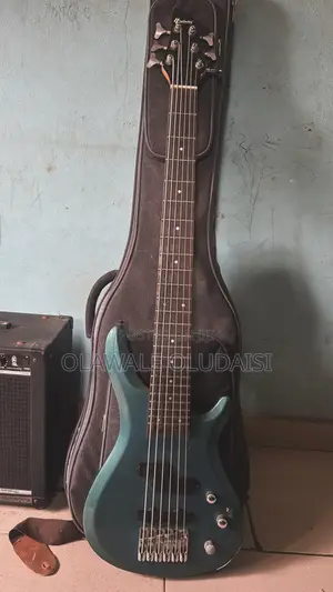 6 Strings Infinity Bass Guitar and a Combo With the Bag