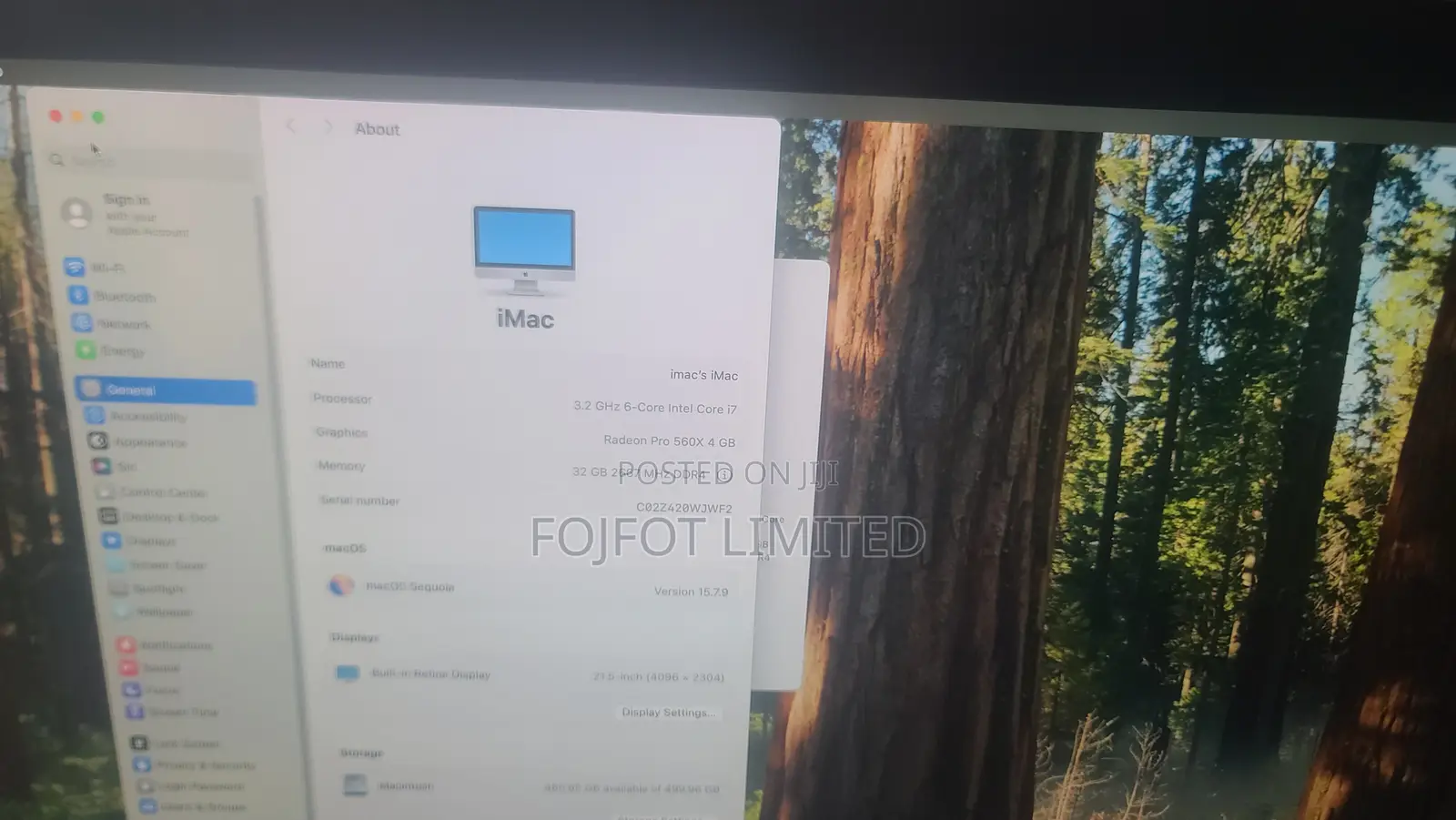 Desktop Computer Apple 32GB Intel Core i7 SSD 512GB
