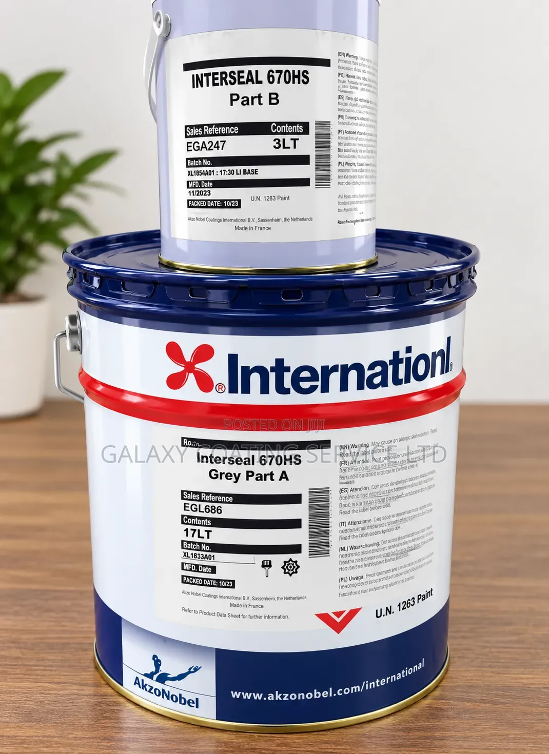 INTERSEAL 670 HS- Epoxy a and B Comp.