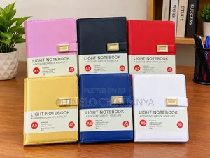 Note Book With Golden Belt