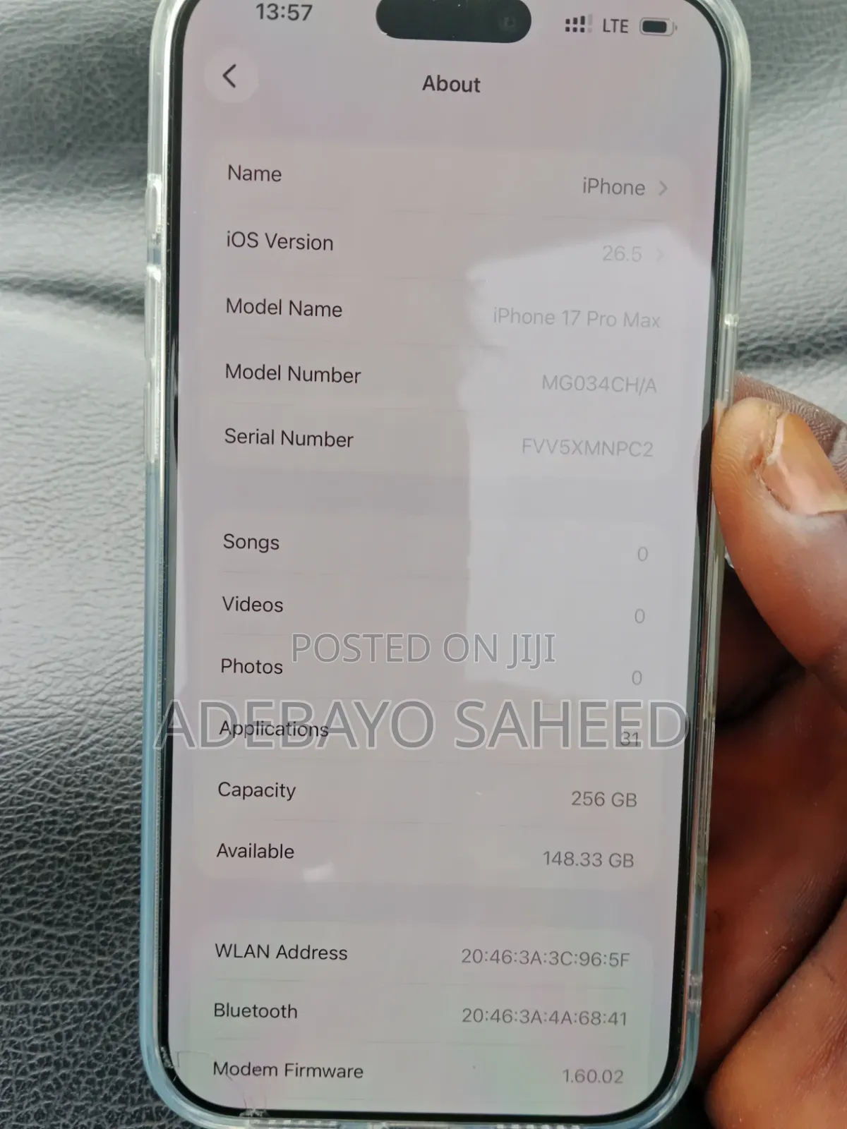 Apple iPhone 17 Pro Max 256 GB Silver