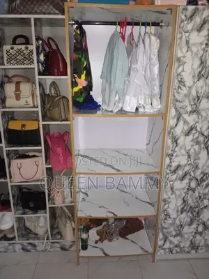 Open Door Wardrobe With Hanger Rails