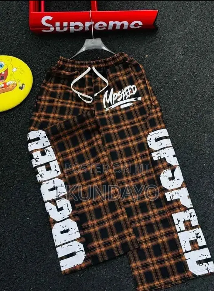 High Quality Checkers Joggers
