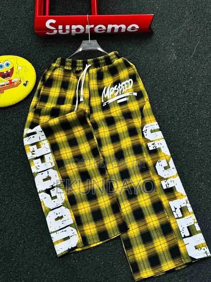 High Quality Checkers Joggers