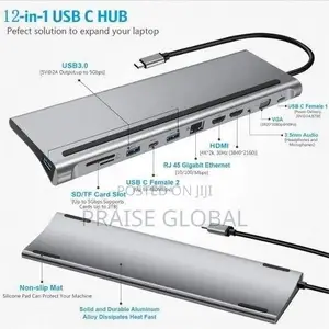 USB Type-C to HDTV Multifunction Adapter 12 in 1 Hub