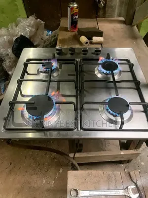 Korean Neatly Used 4 Burners Table Gas Cooker