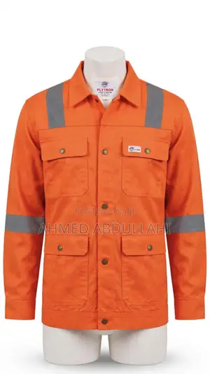 Orange Shirt and Jacket Safety Coveralls