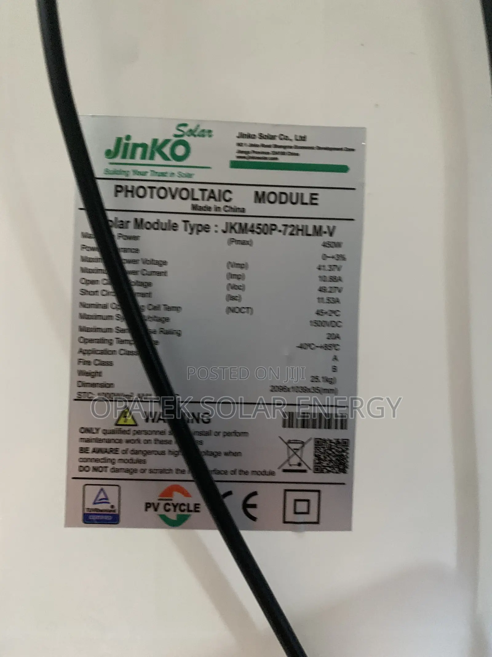 Joke Solar Panel 450w Available