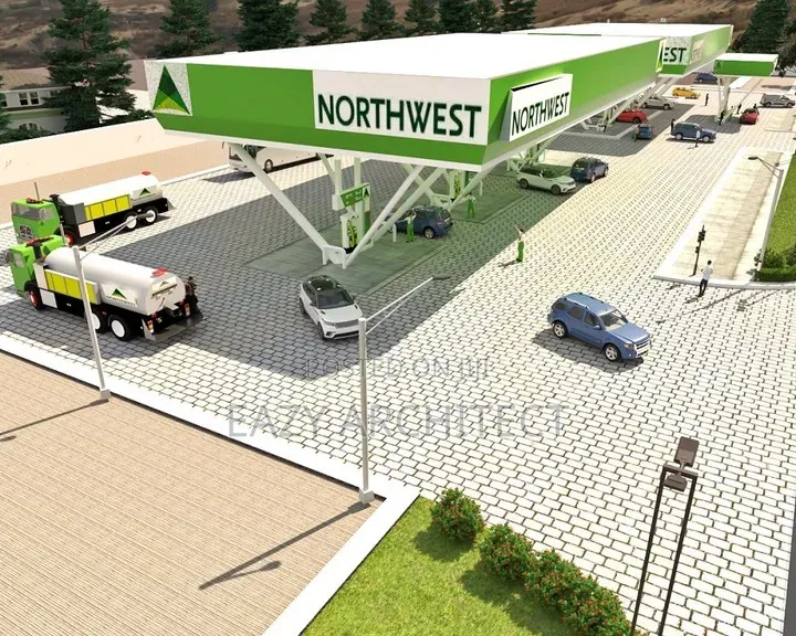 Petroleum Station Design, Full Architectural Drawing and Approval