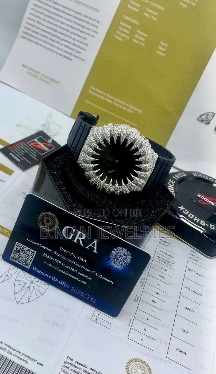 VVS Moissanite Diamond Bussdown G-Shock Watch