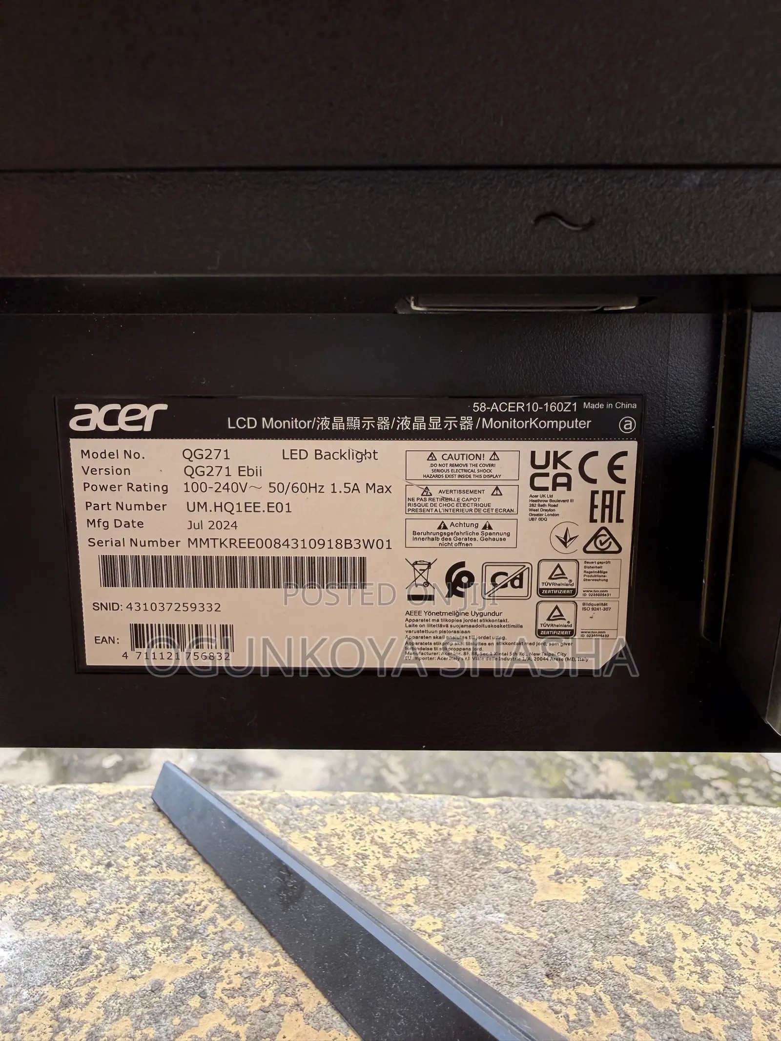 Acer 27inches