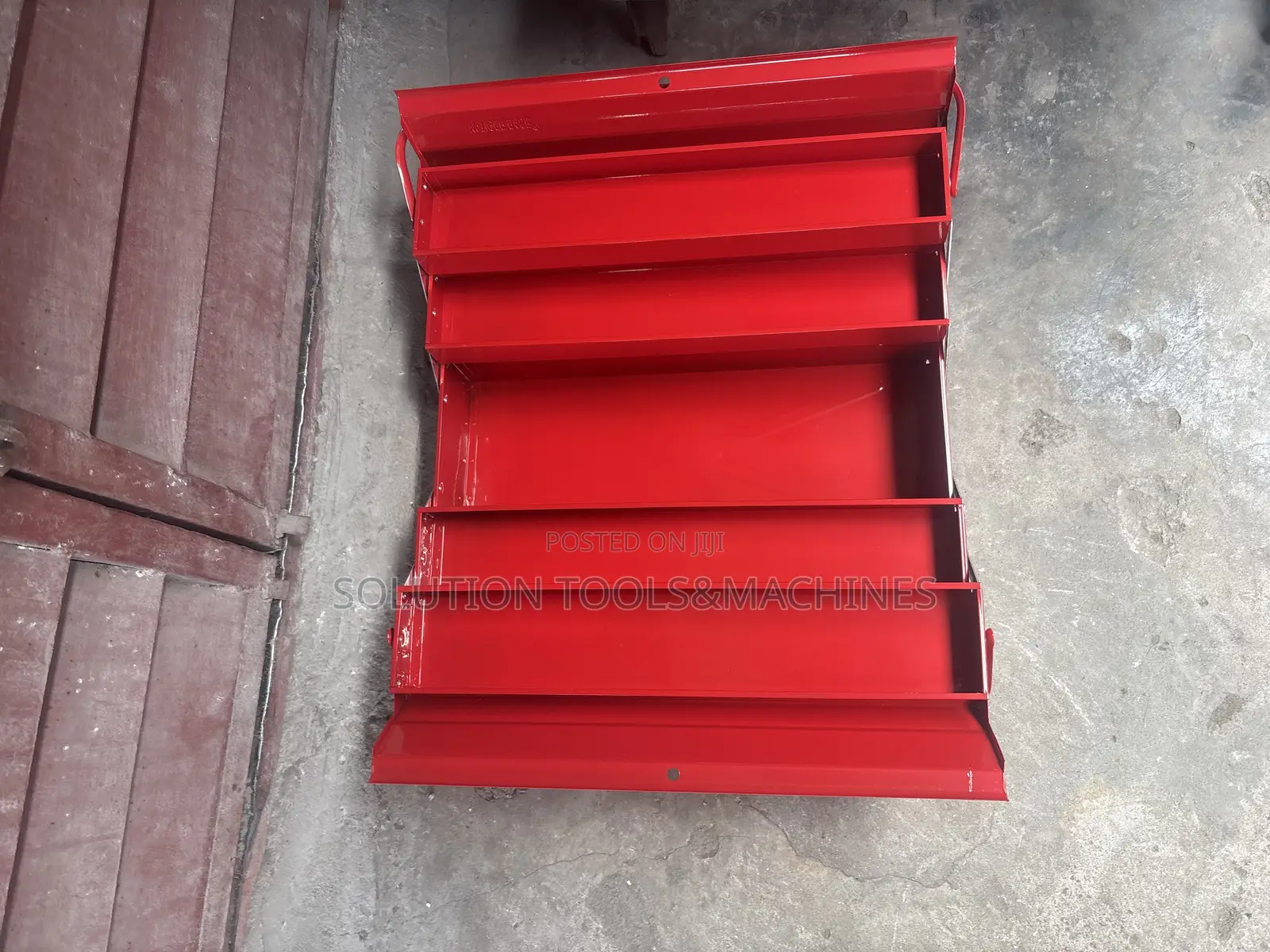 Empty Metal Step Tools Box