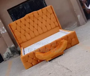 6by6 Gold Colour Bed Frame
