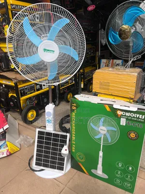 Solar Rechargeable Fan With Big Panel and Bulb C-Wolves