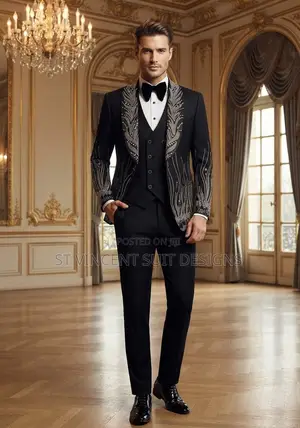Black Stone Bidded Suit