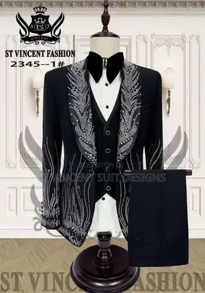 Black Stone Bidded Suit
