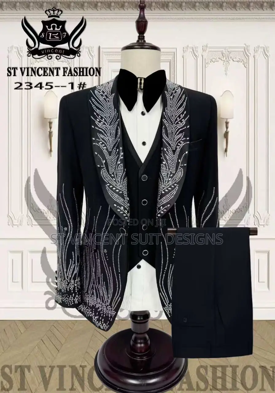 Black Stone Bidded Suit