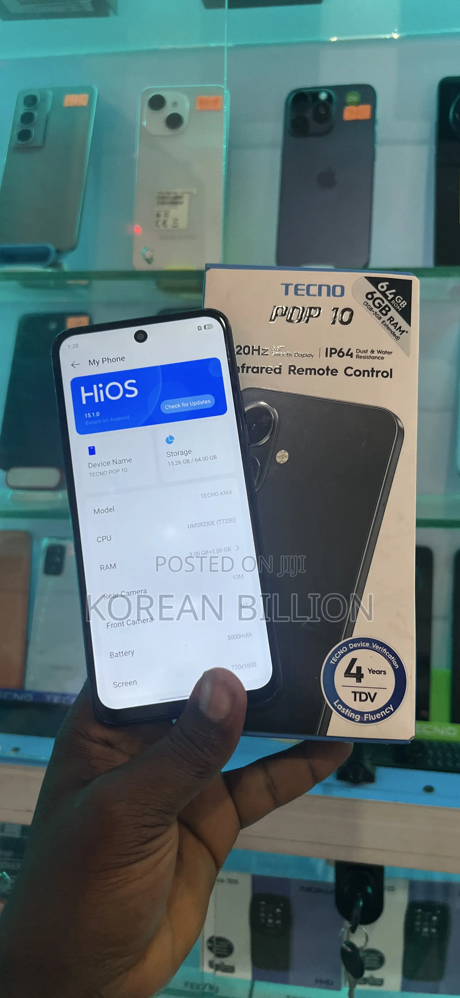 Tecno Pop 10 128 GB Black