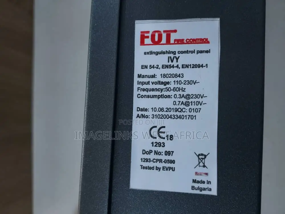 Fot Fm-200/Novec1230 Suppression System Panel