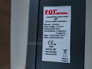 Fot Fm-200/Novec1230 Suppression System Panel