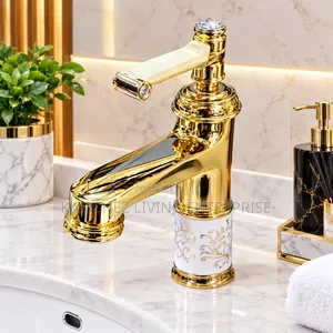 Luxury Royal Gold Bathroom Basin Mixer Tap/Faucet