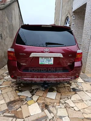 Toyota Highlander 2008 Burgundy