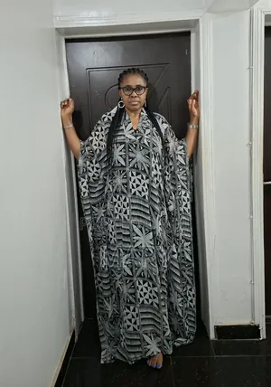 Adire Chiffon Kaftan/ Bubu