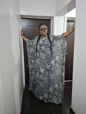 Adire Chiffon Kaftan/ Bubu