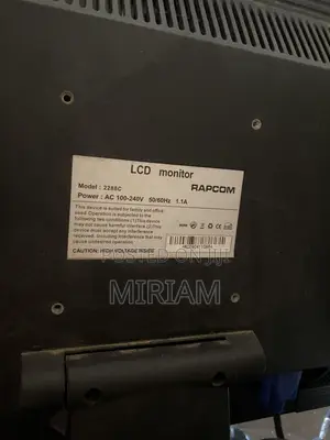 RAPCOM 22” LCD Monitor – Clean Working