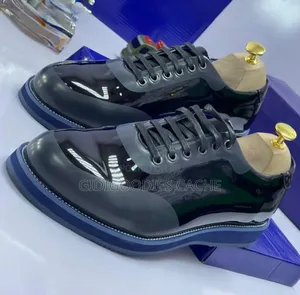 Men's Patent Leather Chunky Sole Dress Sneakers Size 40-46