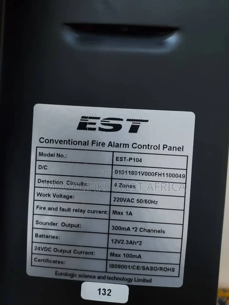 4zone Est Fire Alarm Panel