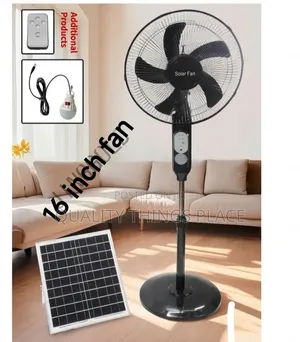 Rechargeable Solar Fan With Panel
