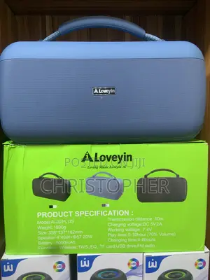 Ai-02plus 60w Deep Powerful Bass Wireless Speaker withFM Radio 8000mah