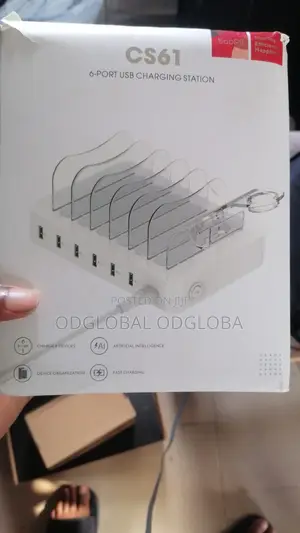 CS61 6 Port USB Charging Station, Brand New