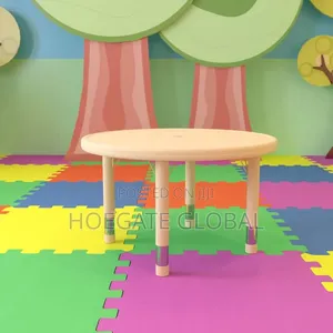Flash Furniture 33" Round Plastic Height Adjustable Activity Table