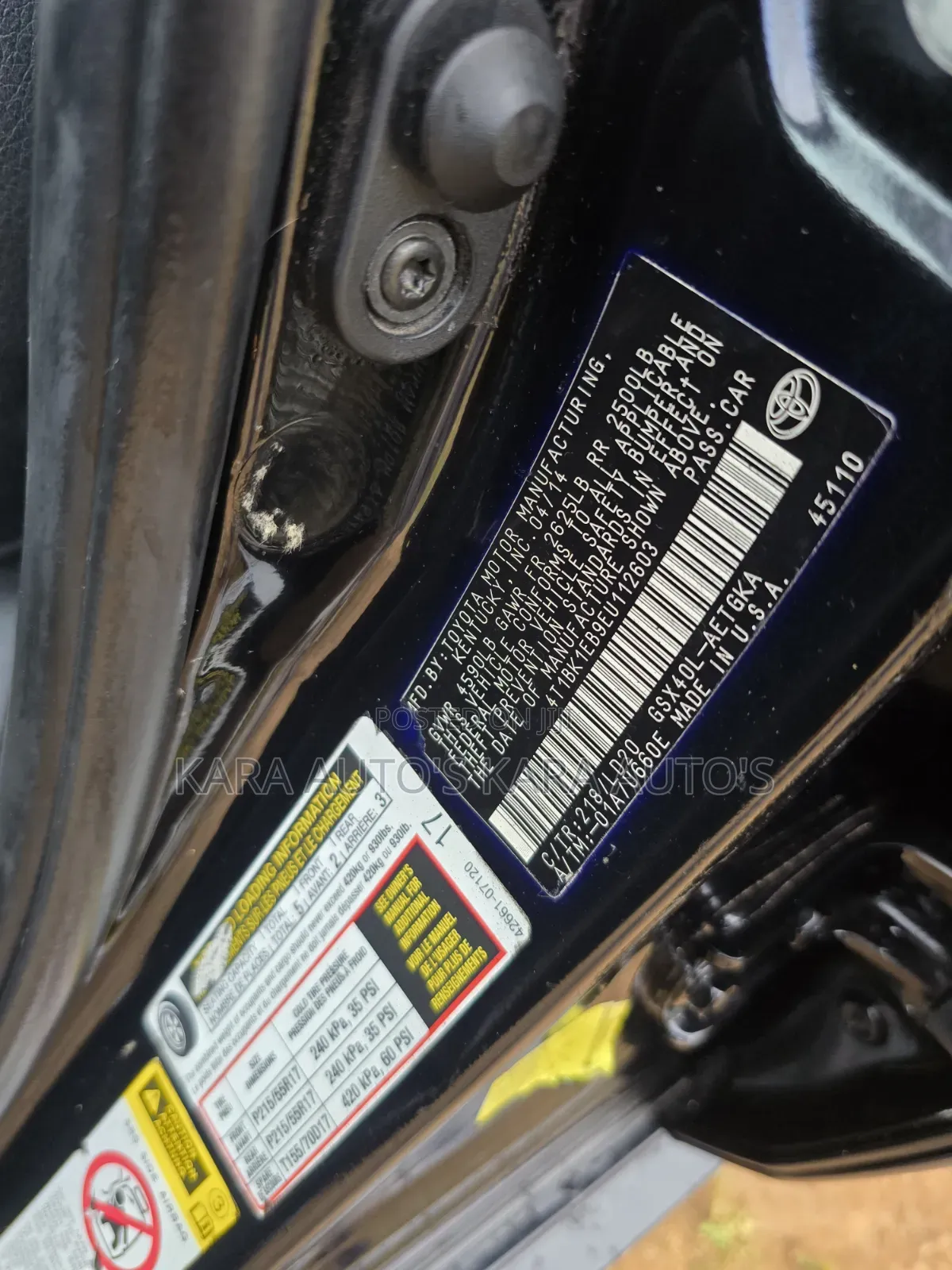 Toyota Avalon 2014 Black