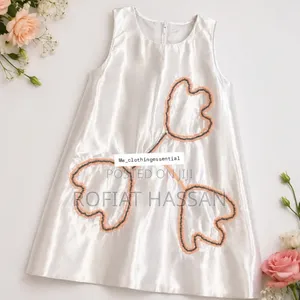 Sleeveless Beaded Dress for 1-2 Years Baby Girl