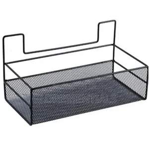 Double Layer Bathroom Rack Multipurpose Metal Mesh Hanger