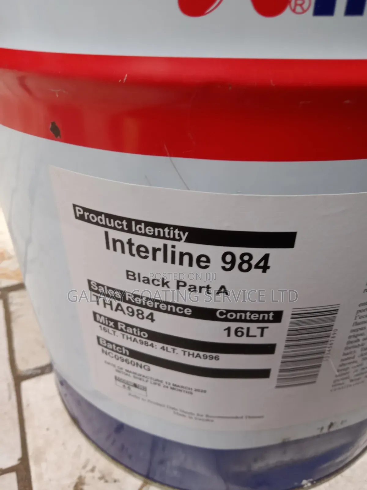 Interline 984 Epoxy Black