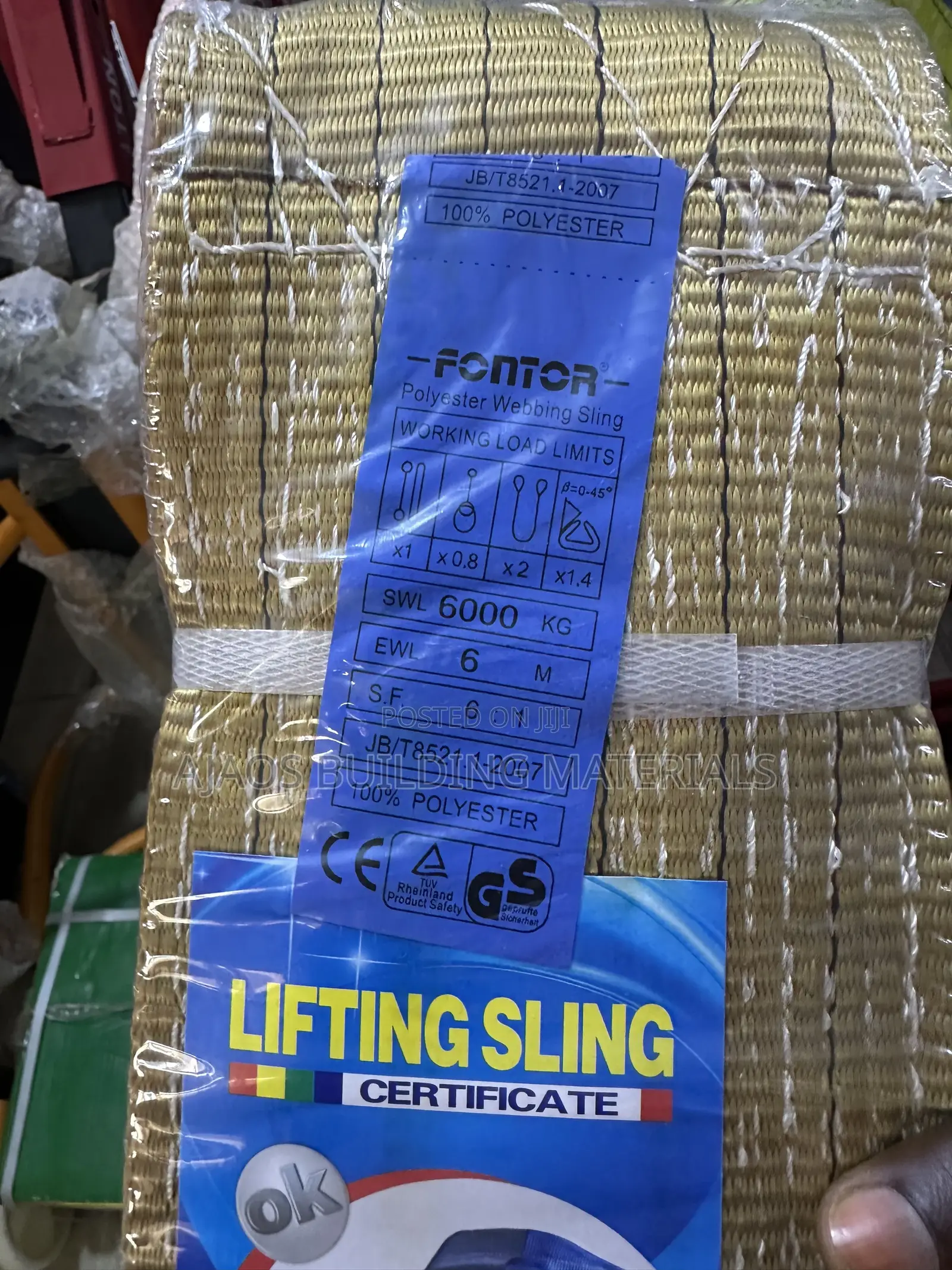6ton by 6meters Lifting Sling Belt
