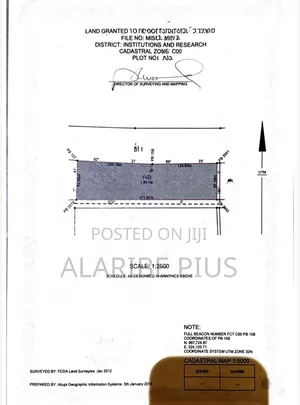 1.84 Hect of Mixed Use Land 4 Sale at Industrial Area, Abuja, Nigeria.